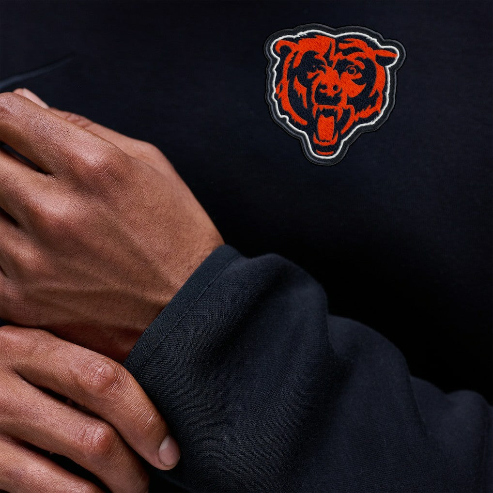 Chicago Bears Tech Fleece Raglan Sweatshirt Black | Nike for Sale