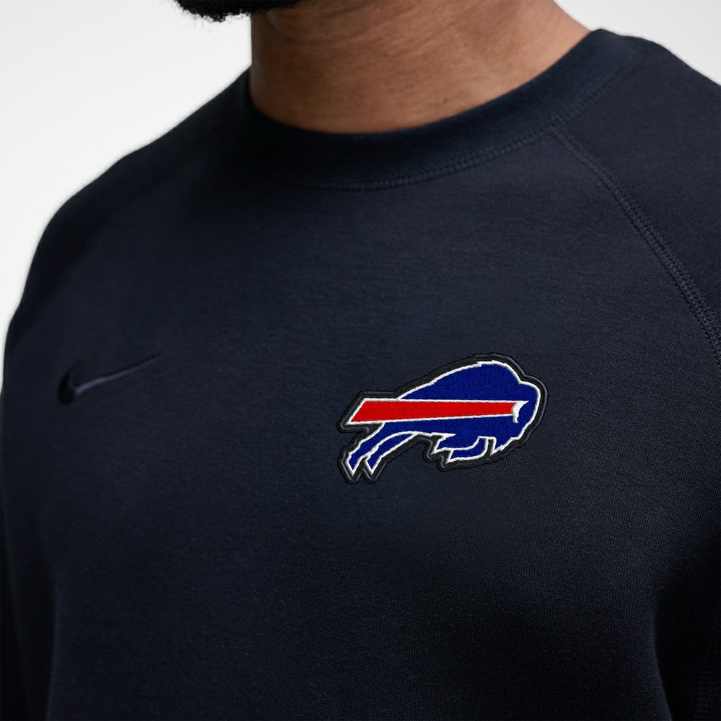 Buffalo Bills Tech Fleece Raglan Sweatshirt Black | Nike for Sale