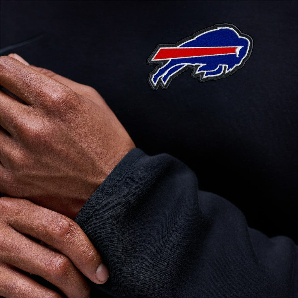 Buffalo Bills Tech Fleece Raglan Sweatshirt Black | Nike for Sale