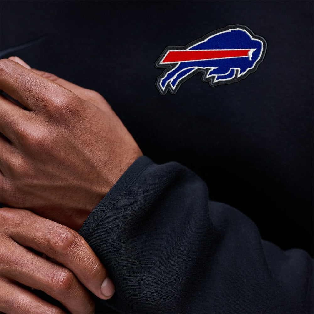 Buffalo Bills Tech Fleece Raglan Sweatshirt Black | Nike for Sale