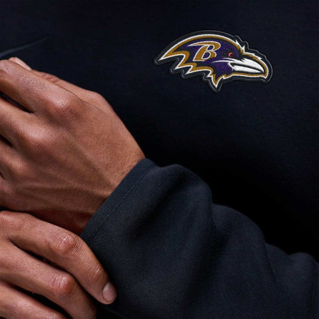 Baltimore Ravens Tech Fleece Raglan Sweatshirt Black | Nike for Sale