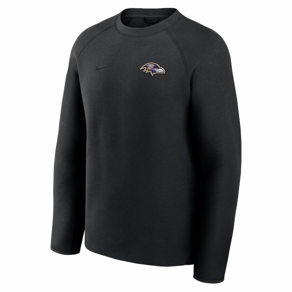 Baltimore Ravens Tech Fleece Raglan Sweatshirt Black | Nike for Sale