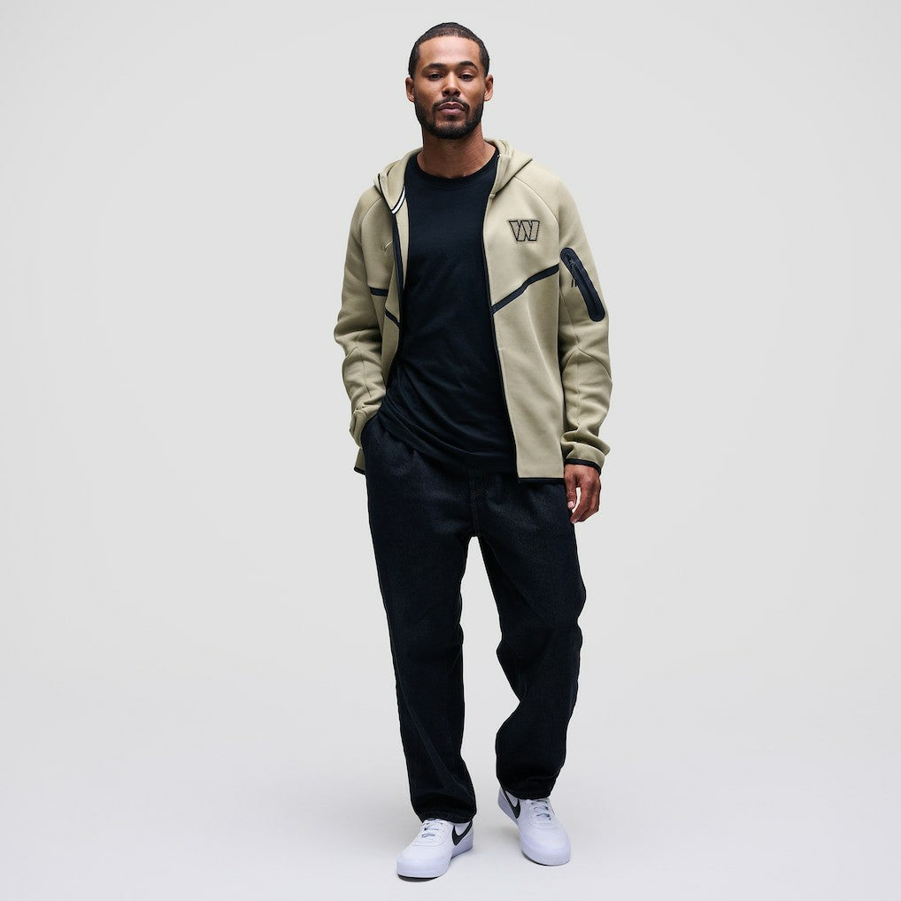 Washington Commanders Tech Fleece Raglan Full-Zip Windrunner Hoodie Olive | Nike for Sale