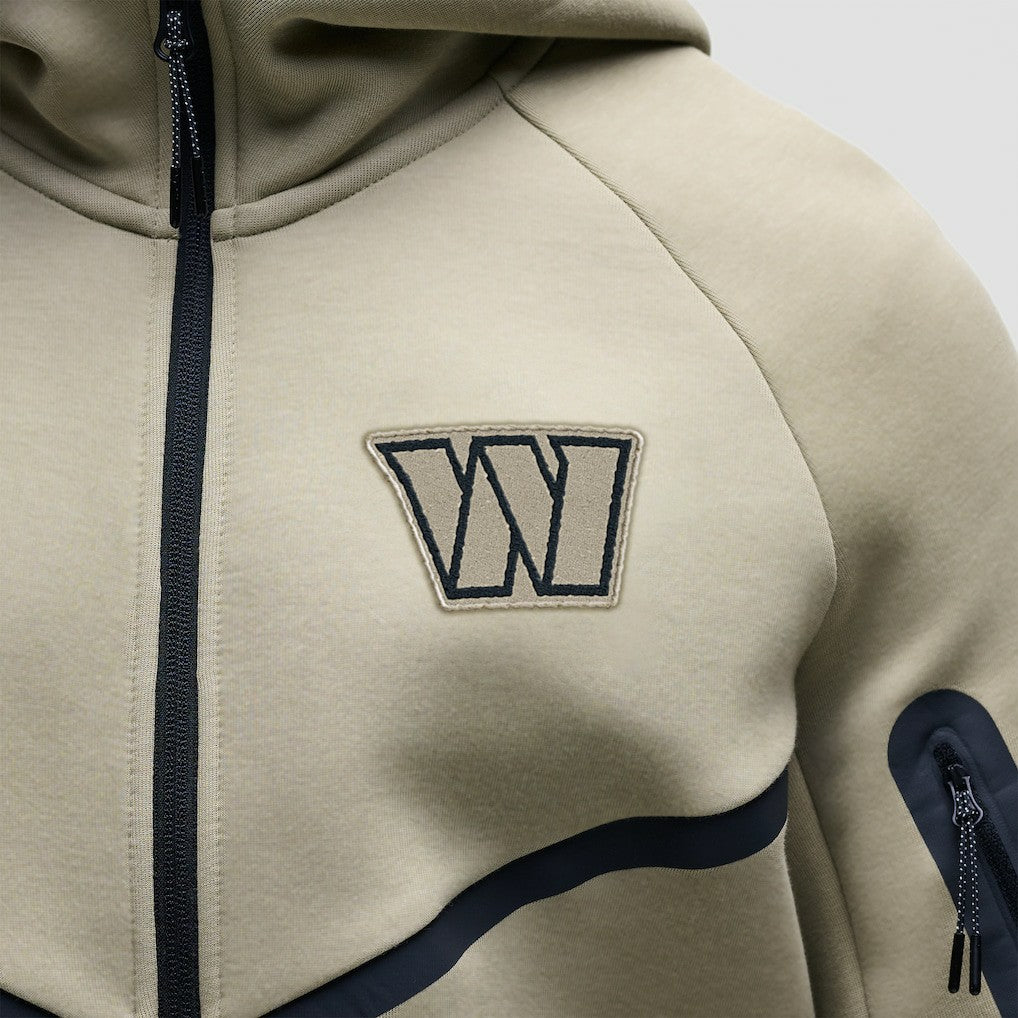 Washington Commanders Tech Fleece Raglan Full-Zip Windrunner Hoodie Olive | Nike for Sale
