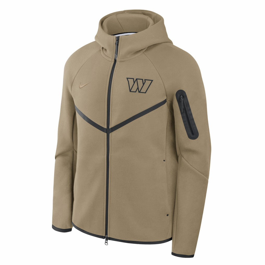 Washington Commanders Tech Fleece Raglan Full-Zip Windrunner Hoodie Olive | Nike for Sale