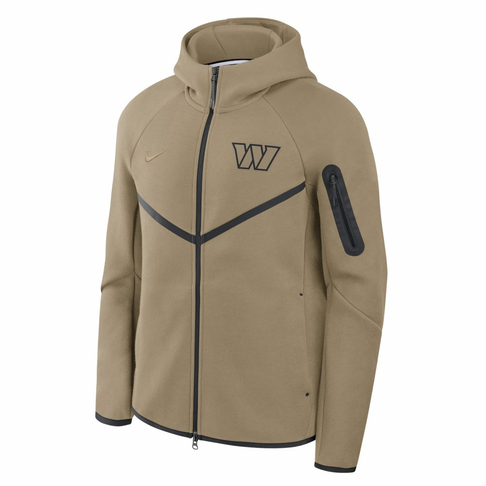Washington Commanders Tech Fleece Raglan Full-Zip Windrunner Hoodie Olive | Nike for Sale