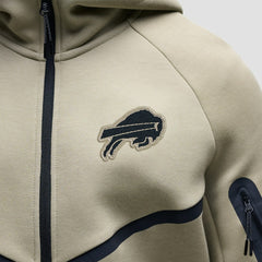 Buffalo Bills Tech Fleece Raglan Full-Zip Windrunner Hoodie Olive | Nike for Sale