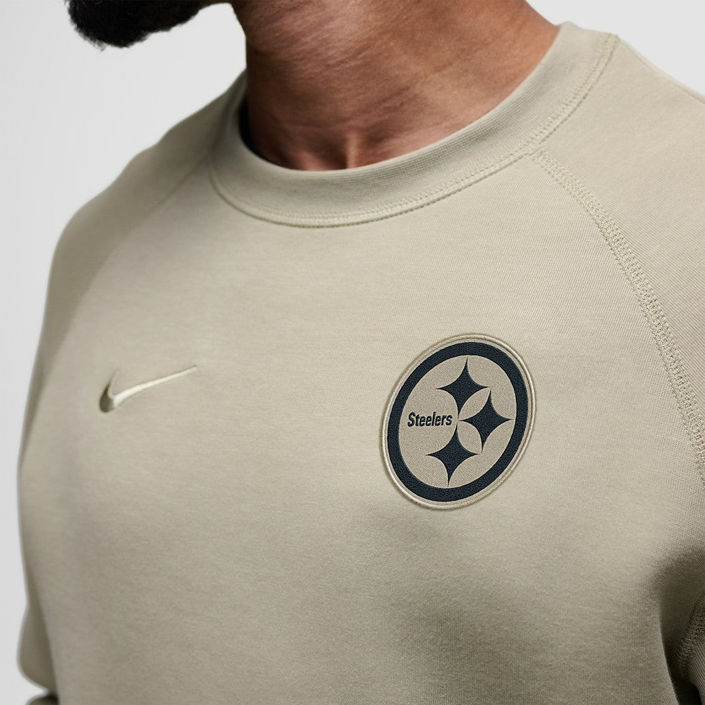 Pittsburgh Steelers Tech Fleece Raglan Sweatshirt Olive | Nike for Sale