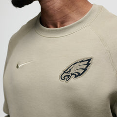 Philadelphia Eagles Tech Fleece Raglan Sweatshirt Olive | Nike for Sale