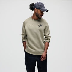 Detroit Lions Tech Fleece Raglan Sweatshirt Olive | Nike for Sale