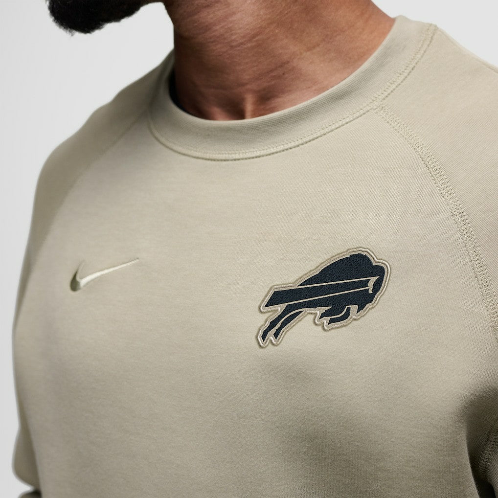 Buffalo Bills Tech Fleece Raglan Sweatshirt Olive | Nike for Sale