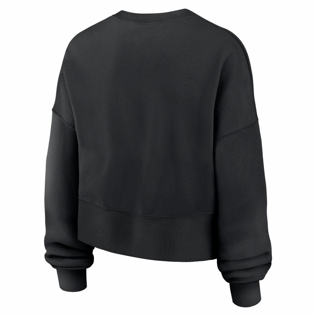 Chicago Bears Women's Oversized High Hip Legacy Arch Phoenix Fleece Sweatshirt Black | Nike for Sale