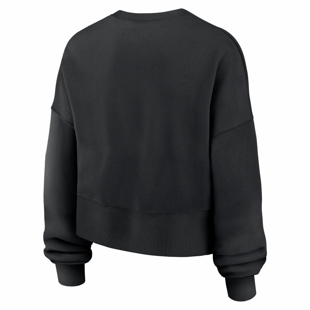 Chicago Bears Women's Oversized High Hip Legacy Arch Phoenix Fleece Sweatshirt Black | Nike for Sale