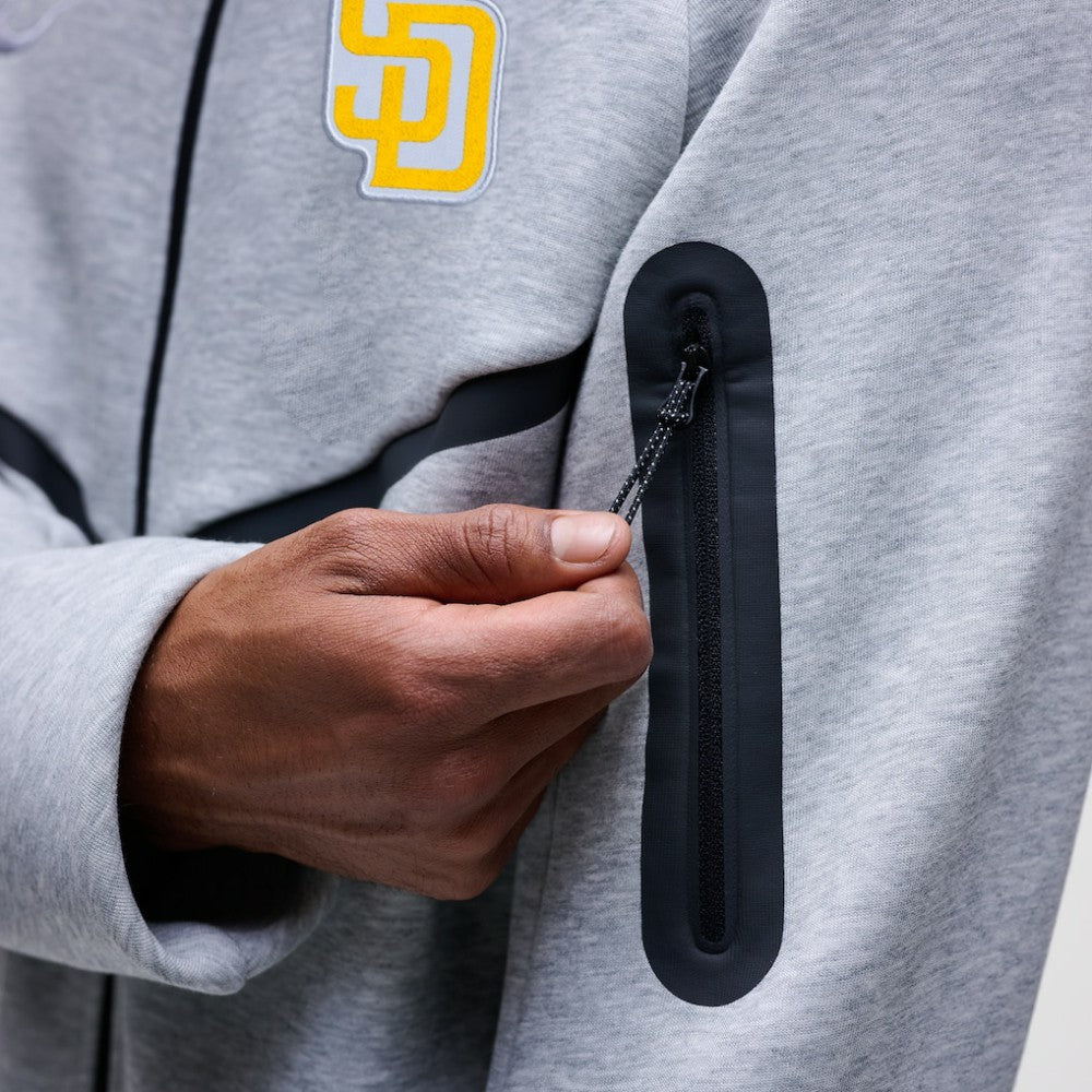 San Diego Padres Nike Tech Fleece Raglan Full-Zip Windrunner Hoodie - MLB