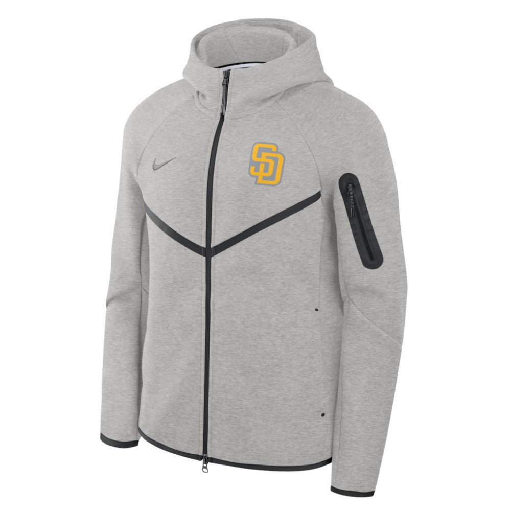 San Diego Padres Nike Tech Fleece Raglan Full-Zip Windrunner Hoodie - MLB
