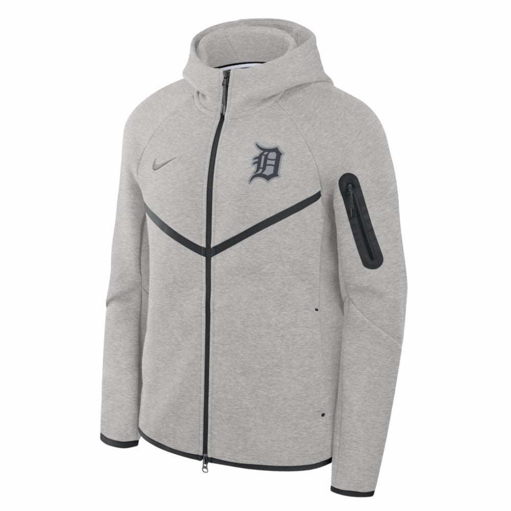 Detroit Tigers Nike Tech Fleece Raglan Full-Zip Windrunner Hoodie - MLB