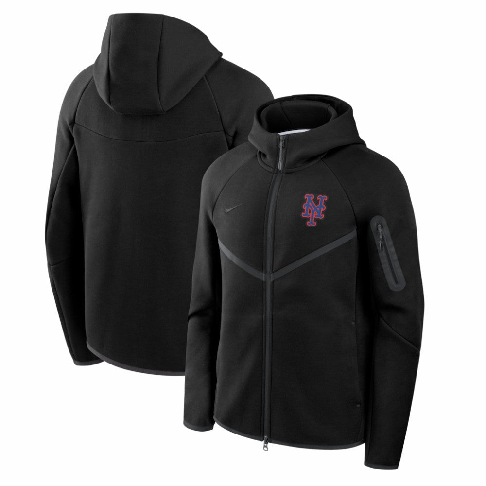 New York Mets Nike Tech Fleece Raglan Full-Zip Windrunner Hoodie - MLB