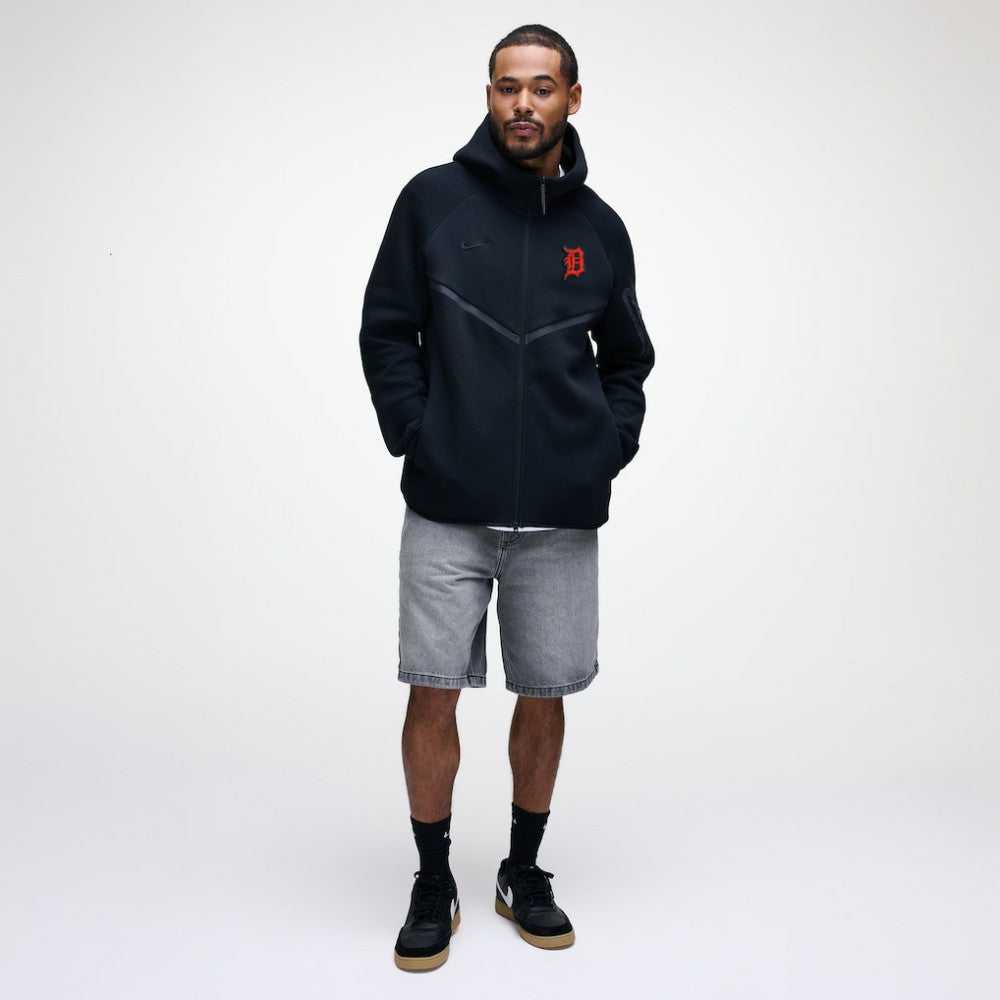 Detroit Tigers Nike Tech Fleece Raglan Full-Zip Windrunner Hoodie - MLB