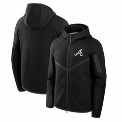 Atlanta Braves Nike Tech Fleece Raglan Full-Zip Windrunner Hoodie - MLB