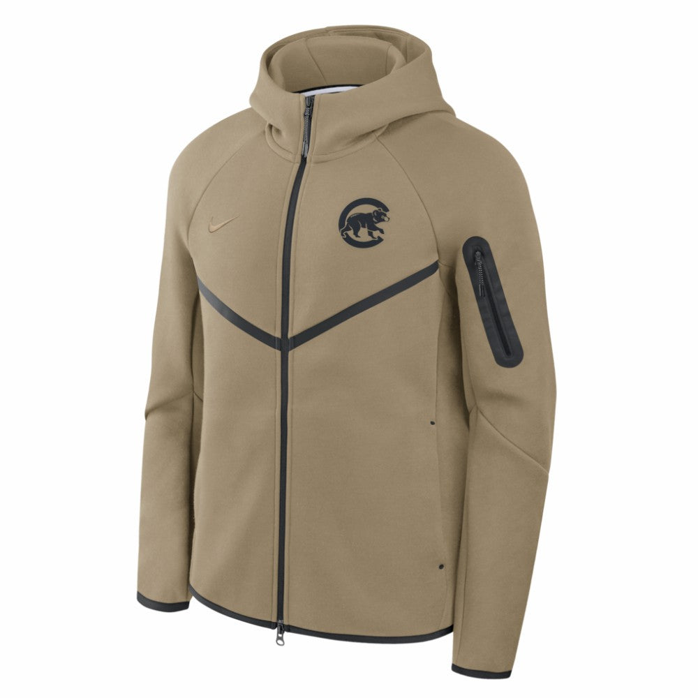 Chicago Cubs Nike Tech Fleece Raglan Full-Zip Windrunner Hoodie - MLB