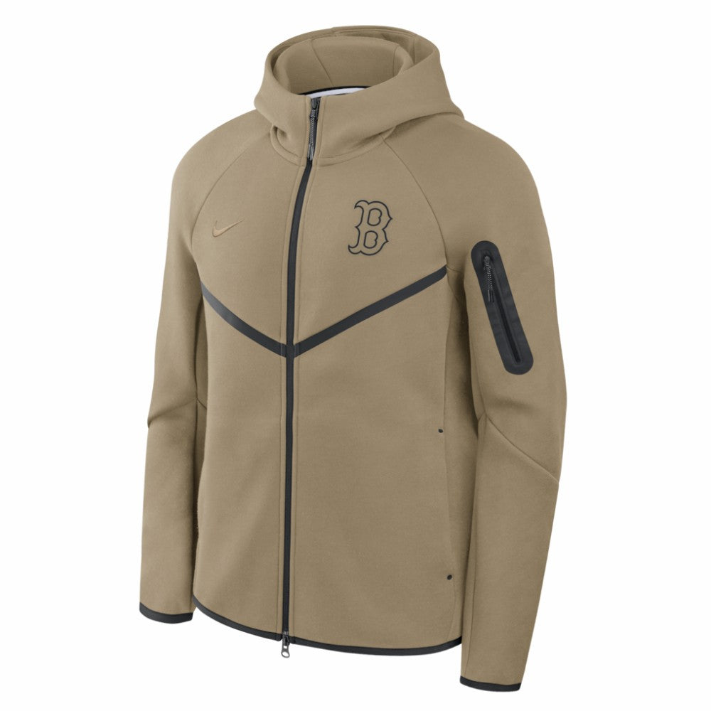 Boston Red Sox Nike Tech Fleece Raglan Full-Zip Windrunner Hoodie - MLB