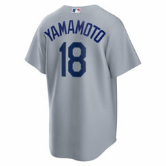 Yoshinobu Yamamoto Los Angeles Dodgers Nike Road Replica Jersey - MLB