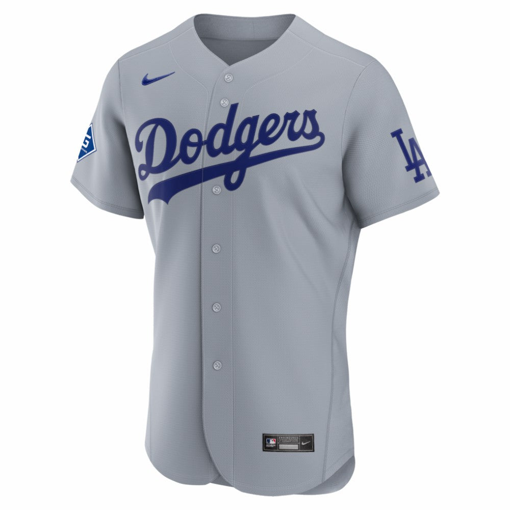 Los Angeles Dodgers Nike Road Sponsor Patch Authentic Jersey - MLB