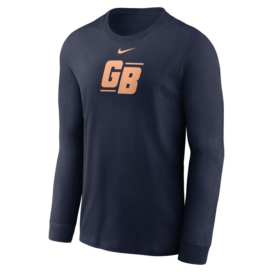 Green Bay Packers Essential Long-Sleeve T-Shirt Navy | Nike for Sale