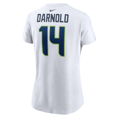 Sam Darnold Seattle Seahawks Women's Player Name & Number T-Shirt White | Nike for Sale