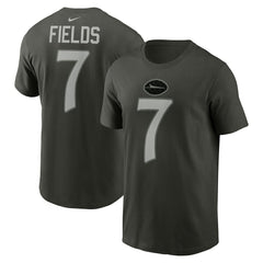 Justin Fields New York Jets 2025 Rivalries Collection Player Name & Number T-Shirt Gotham Green | Nike for Sale