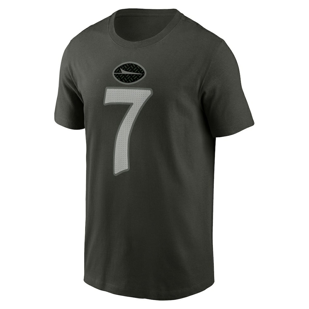 Justin Fields New York Jets 2025 Rivalries Collection Player Name & Number T-Shirt Gotham Green | Nike for Sale