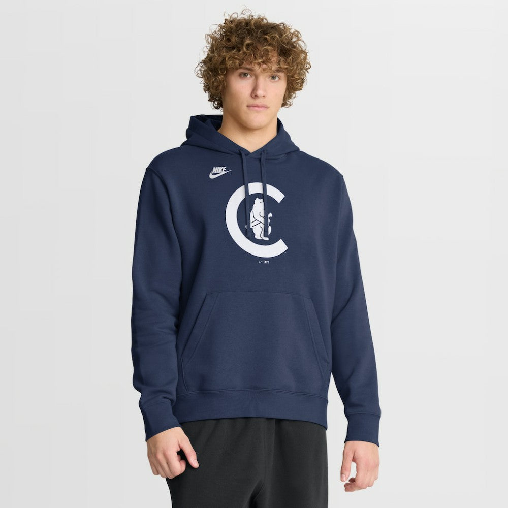 Chicago Cubs Nike Cooperstown Collection Logo Club Hoodie - MLB