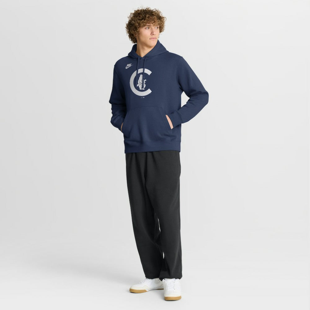 Chicago Cubs Nike Cooperstown Collection Logo Club Hoodie - MLB