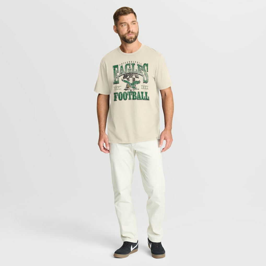 Philadelphia Eagles Team Archives T-Shirt Cream | Fanatics