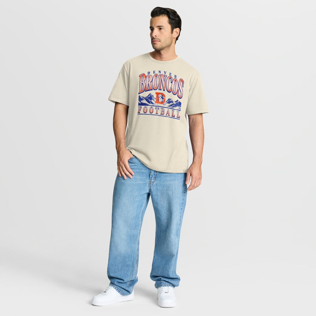 Denver Broncos Team Archives T-Shirt Cream | Fanatics