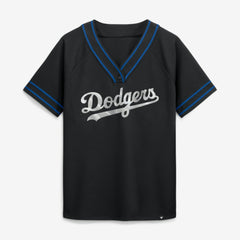 Los Angeles Dodgers Fanatics Women's Diva Race Ahead Raglan V-Neck T-Shirt - MLB