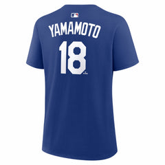 Yoshinobu Yamamoto Los Angeles Dodgers Nike Women's Alternate Name & Number T-Shirt - MLB