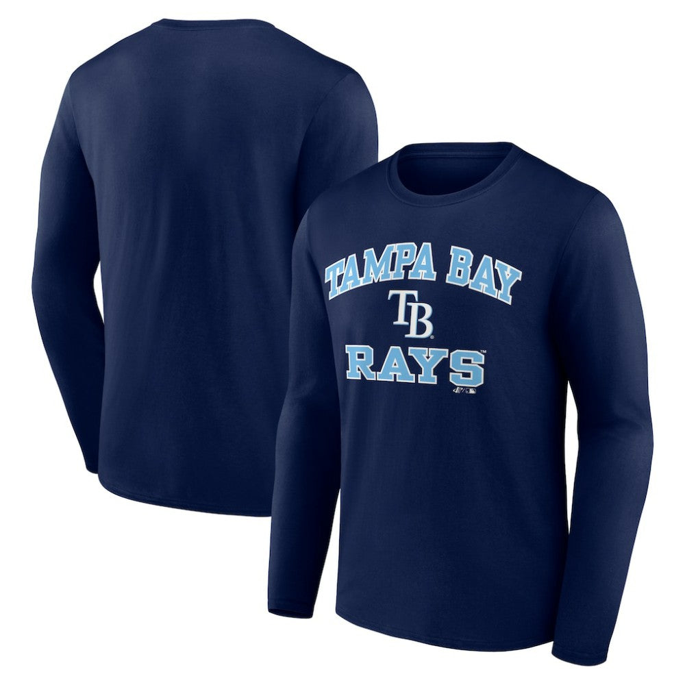 Tampa Bay Rays Logo Athletic Heart & Soul Long Sleeve T-Shirt - MLB
