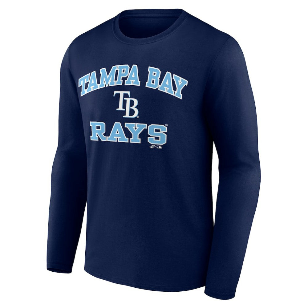 Tampa Bay Rays Logo Athletic Heart & Soul Long Sleeve T-Shirt - MLB