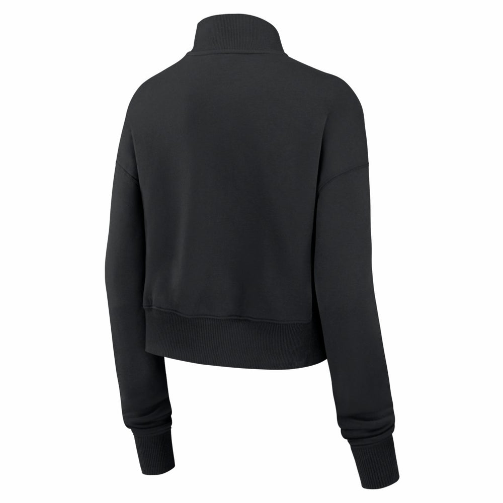 Chicago Bears Women's Legacy Phoenix Fleece Cropped Half-Zip Sweatshirt Black | Nike for Sale