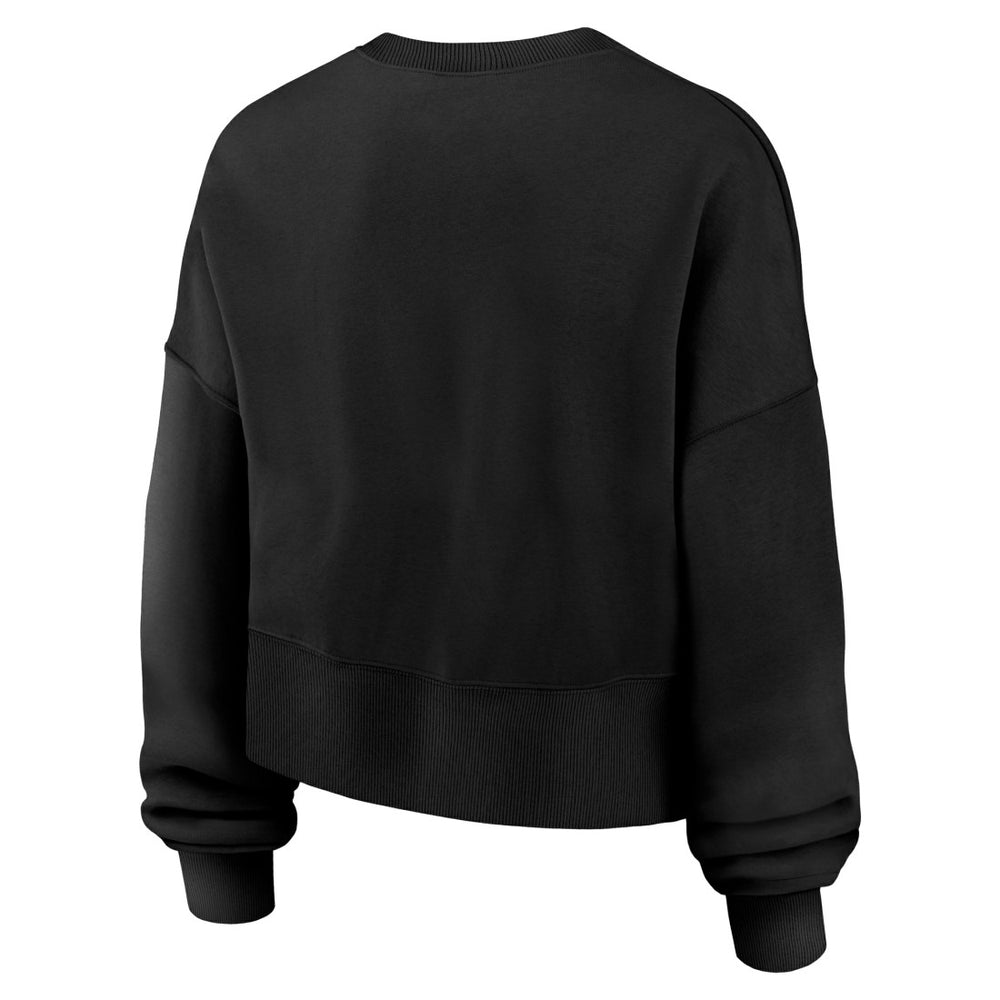 Denver Broncos Women's Oversized High Hip Legacy Arch Phoenix Fleece Sweatshirt Black | Nike for Sale