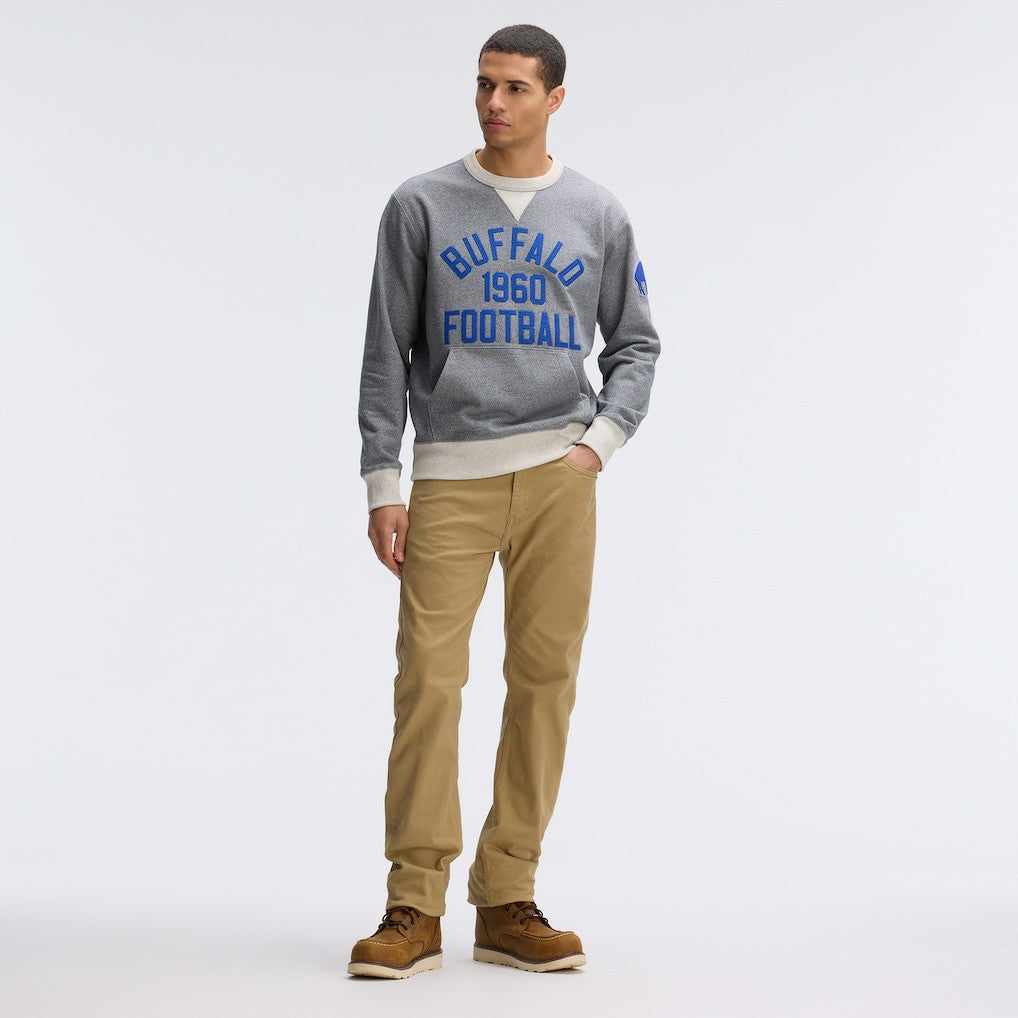 Buffalo Bills IconicFleece Pocket Sweatshirt Athletic Heather Gray | Fanatics