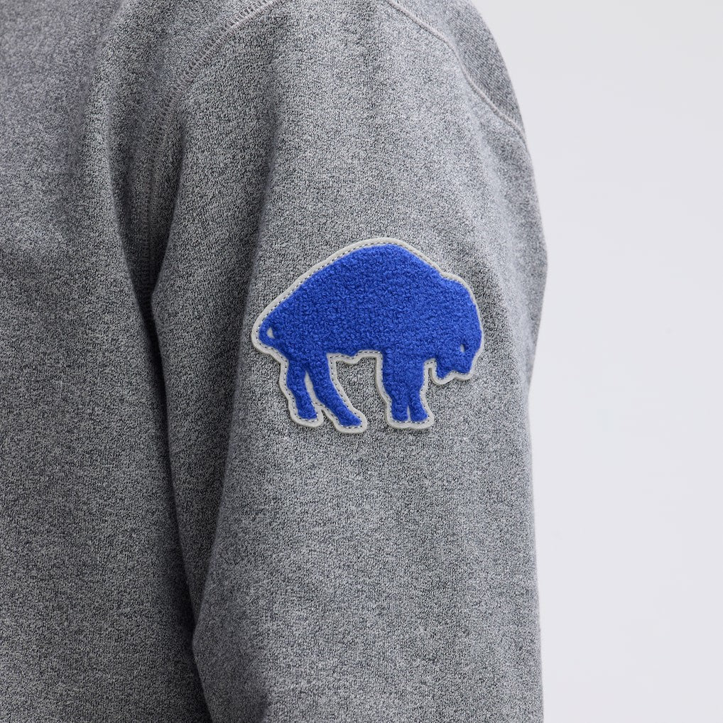Buffalo Bills IconicFleece Pocket Sweatshirt Athletic Heather Gray | Fanatics