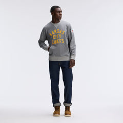 Kansas City Chiefs IconicFleece Pocket Sweatshirt Athletic Heather Gray | Fanatics