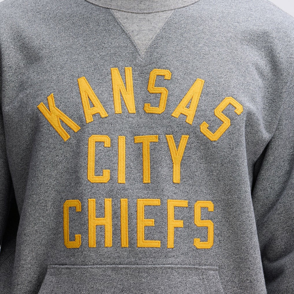 Kansas City Chiefs IconicFleece Pocket Sweatshirt Athletic Heather Gray | Fanatics