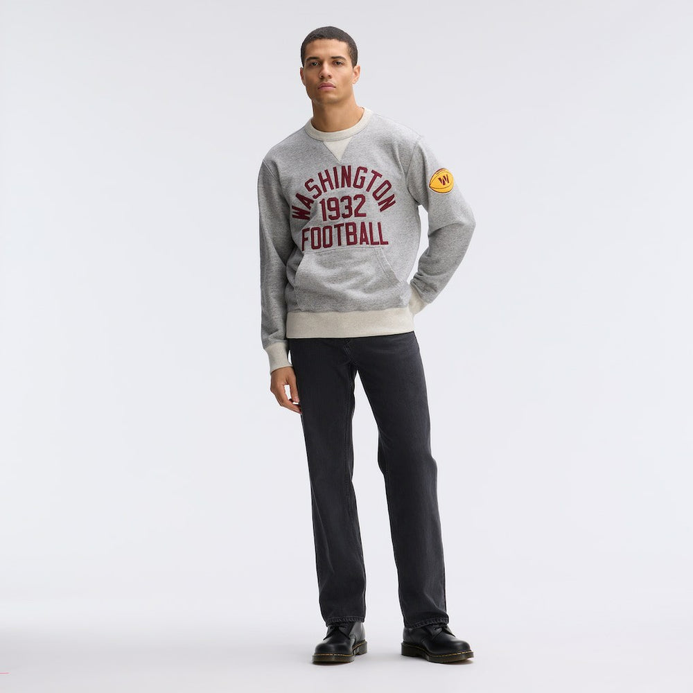 Washington Commanders IconicFleece Pocket Sweatshirt Heather Gray | Fanatics