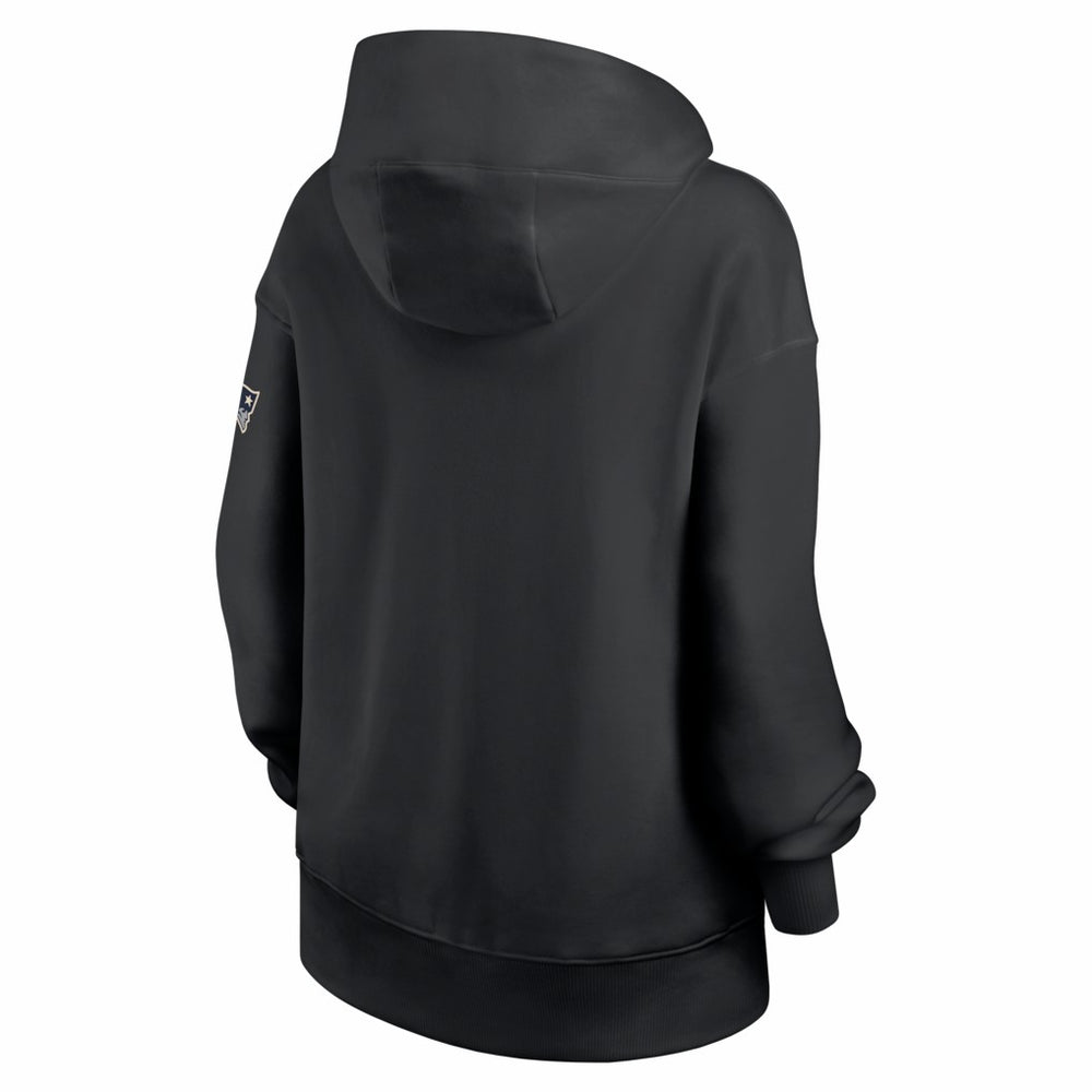 New England Patriots Women's Oversized Legacy Phoenix Hoodie Black | Nike for Sale