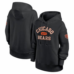 Chicago Bears Women's Oversized Legacy Phoenix Hoodie Black | Nike for Sale