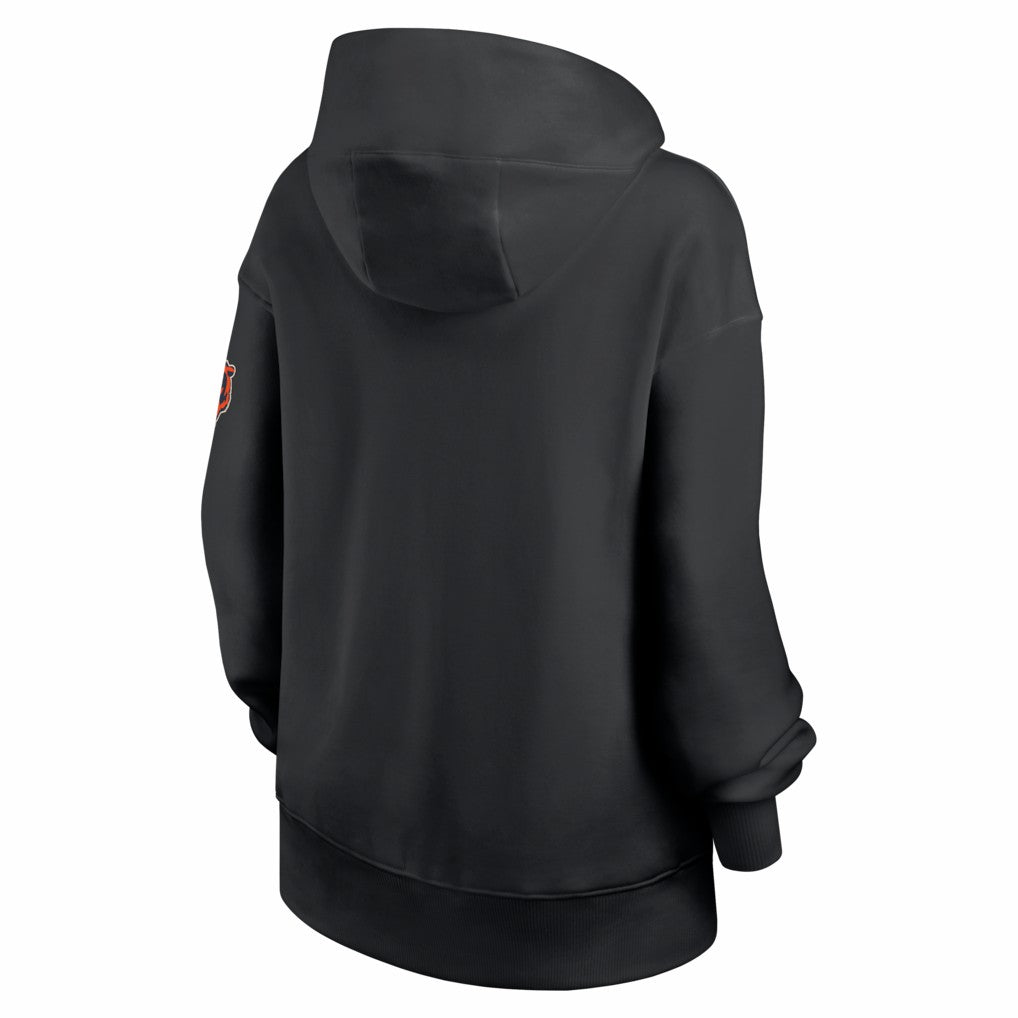 Chicago Bears Women's Oversized Legacy Phoenix Hoodie Black | Nike for Sale