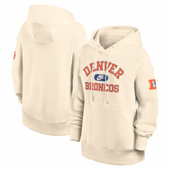 Denver Broncos Women's Oversized Legacy Phoenix Hoodie Natural | Nike for Sale
